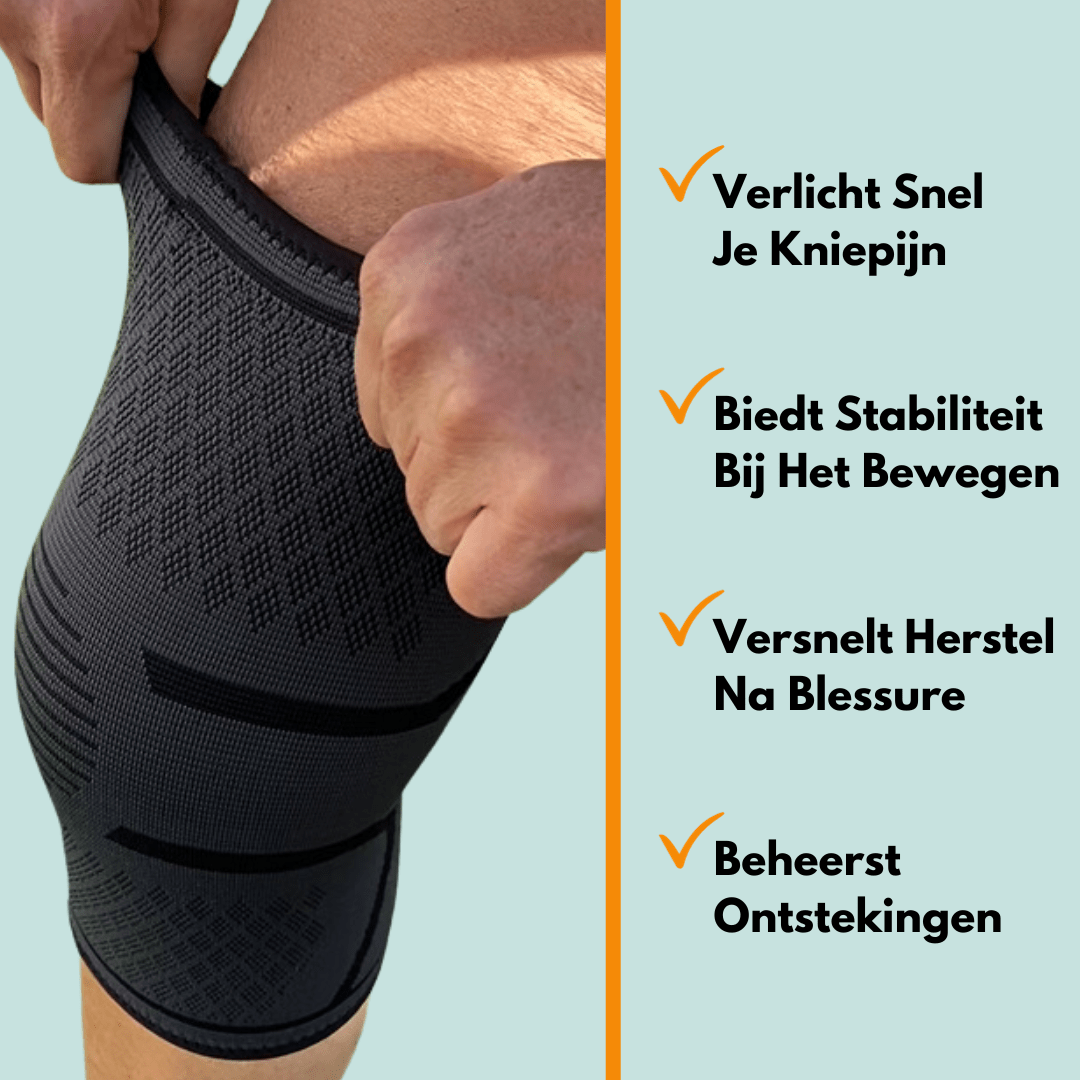 OrthoWay|  Pijnverlichtende Knie Brace Pro | 1 + 1 GRATIS