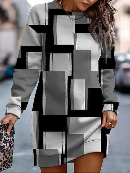 OrthoWay| oversized sweater| klassieke print OrthoWay