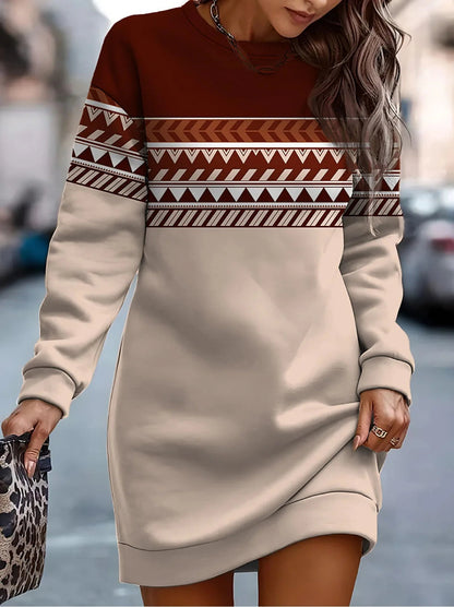 OrthoWay| oversized sweater| klassieke print OrthoWay